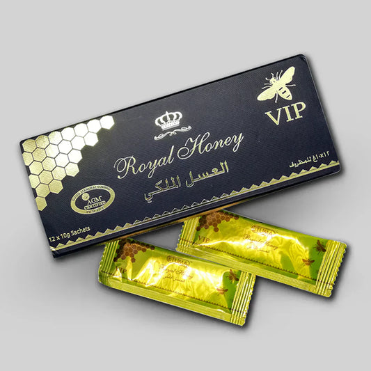 Royal Honey VIP (12x10g, Malaysia). For potency, erectile function, and prostatitis.