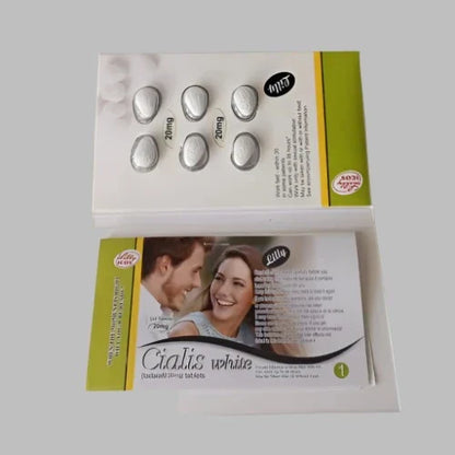 BOOK Cialis White  20mg 6 Tablets