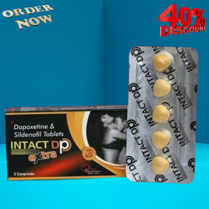 Intact DP Sildenafil 100mg Dapoxetine 60mg Tablets - Combined Formula | Pack of 5