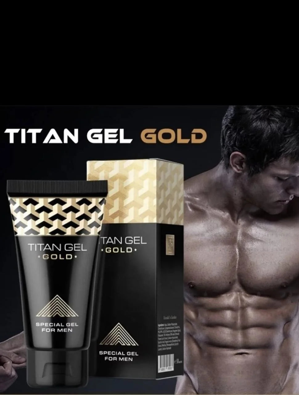 Titan Gel Gold is a gel for increasing potency and penis enlargement, 50 ml