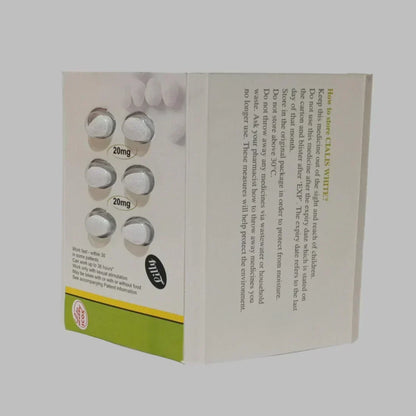 BOOK Cialis White  20mg 6 Tablets