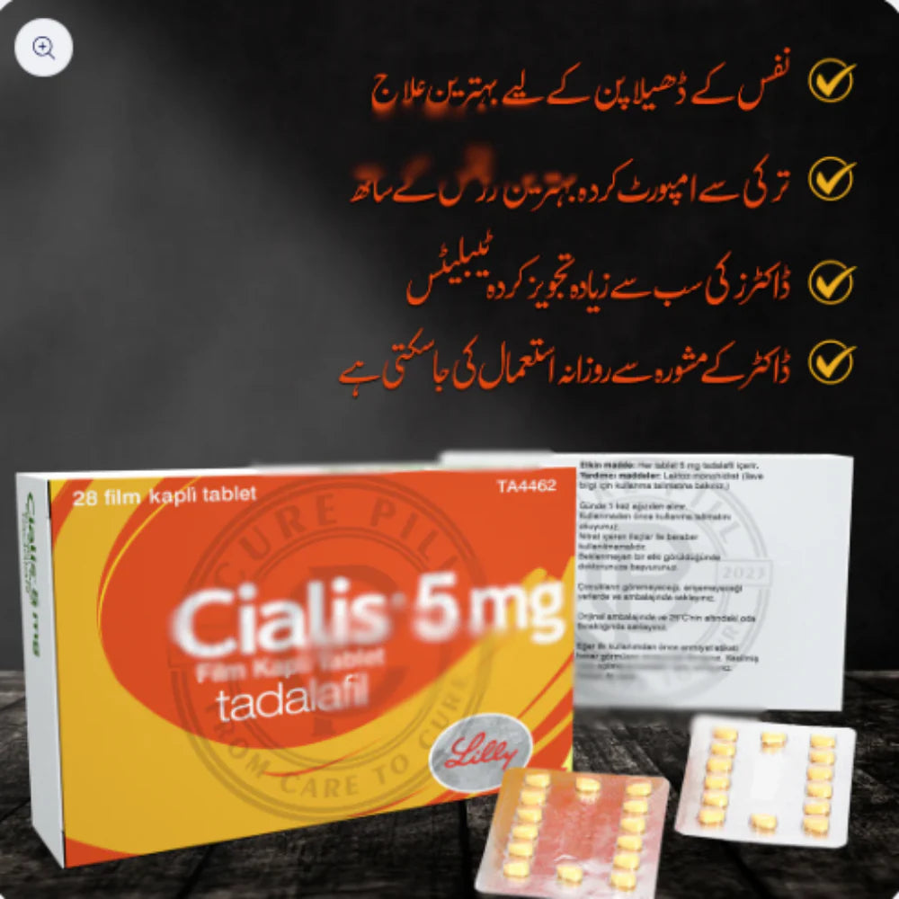 Cialis 5 Mg Turkish - 28 Tablets For Erectile Dysfunction