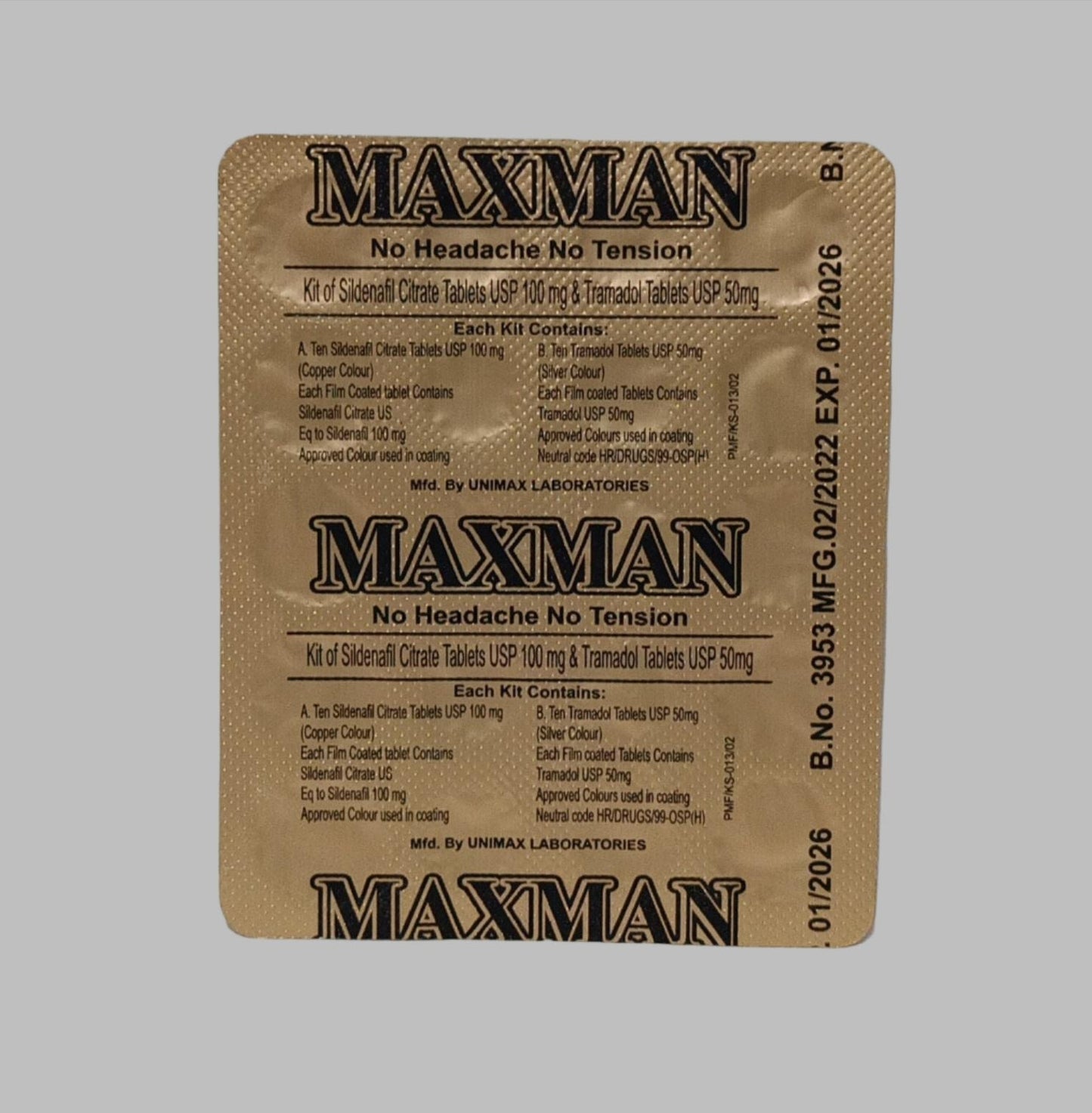 Maxman Delay Timing 100mg Tablets