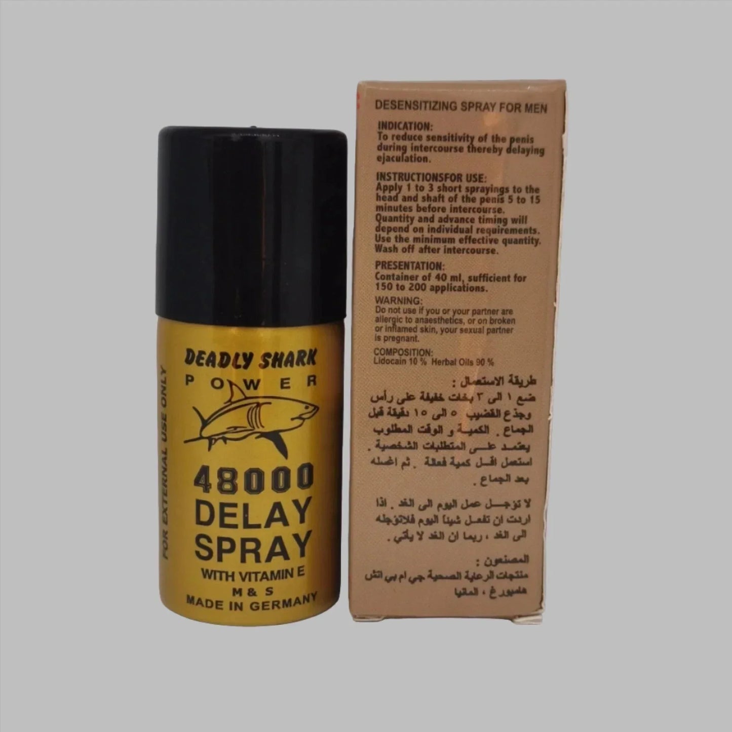 Deadly Shark 48000 Delay Spray For Men