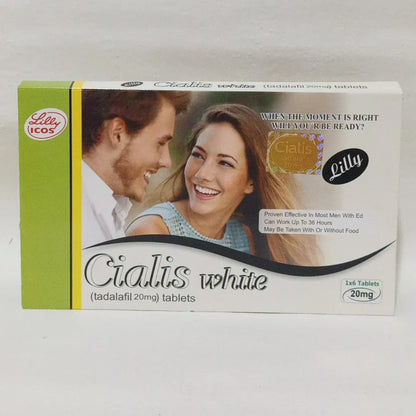 BOOK Cialis White  20mg 6 Tablets